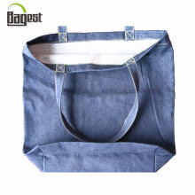 Custom Soft Washed Denim Jean Tote Shopping Bag